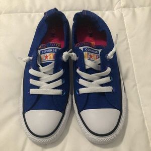 Womens Blue Slip On Converse Size 5